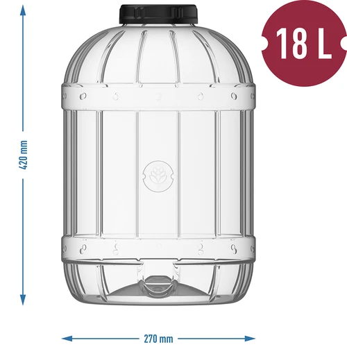Monikäyttöinen 18L purkki kierrekannella - 5