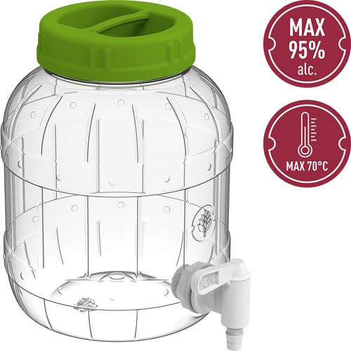 Monikäyttöinen purkki hanalla 3L - 5