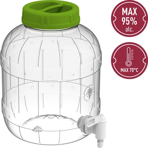 Monikäyttöinen purkki hanalla 5L - 5