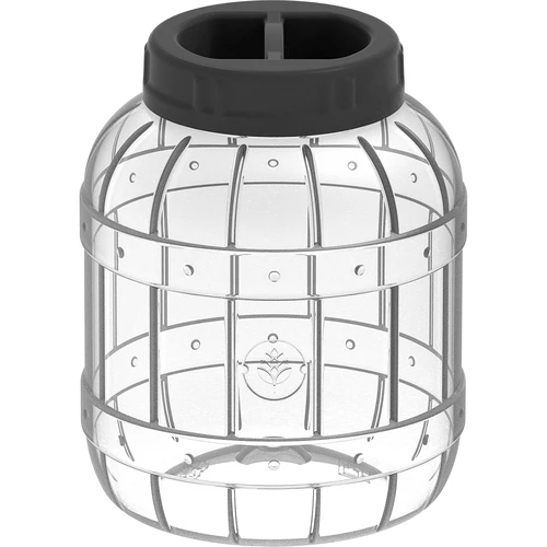 Monikäyttöinen säiliö 3L, musta kierrekansi  - 1 