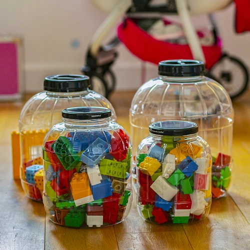Monikäyttöinen säiliö 3L, musta kierrekansi - 10