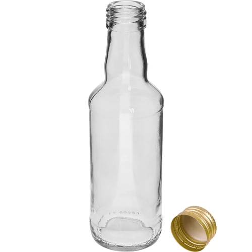 200 ml klassinen viinapullo, kultainen kierrekorkki Ø 28 mm, 1 kpl - 2
