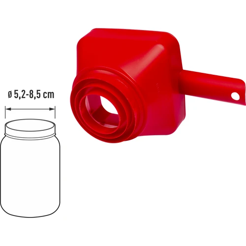 Muovinen suppilo Kwadratura Koła, fi 52-85 mm - 3