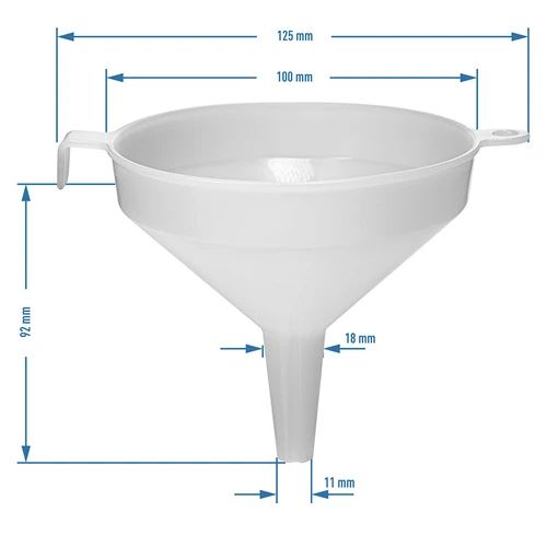 Muovisuppilo ø 10 cm - 3
