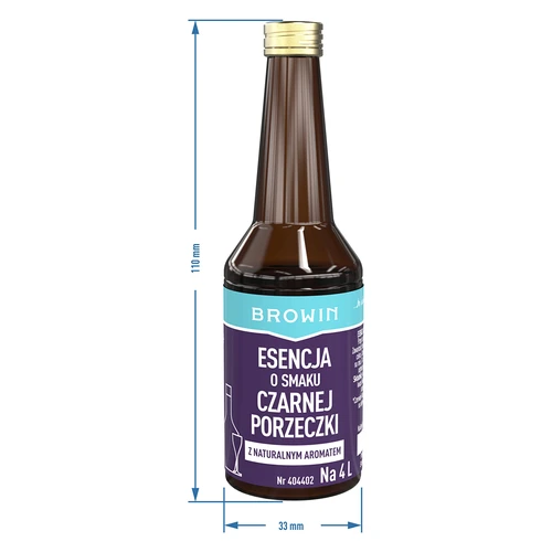 Mustaherukan makuinen esanssi luonnollisella aromilla 4 L - 40 ml - 8