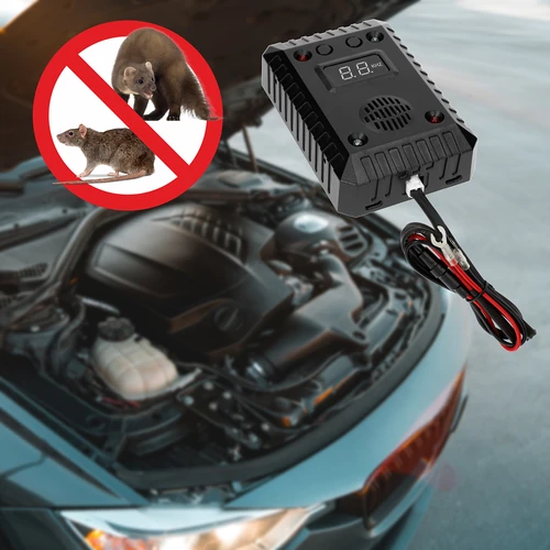Näätien ja jyrsijöiden karkotin autoihin ja tiloihin (ultraääni +LED) - 15