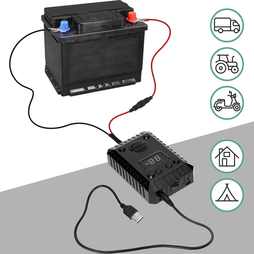 Näätien ja jyrsijöiden karkotin autoihin ja tiloihin (ultraääni +LED) - 12