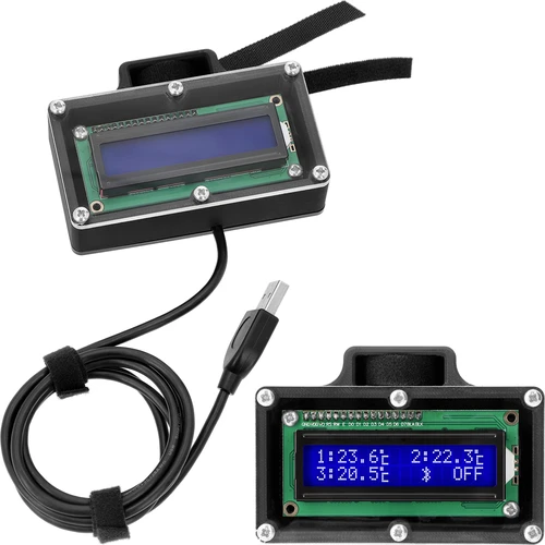 Näyttö hawkSTILL Wi‑Fi -tislauslämpömittarille