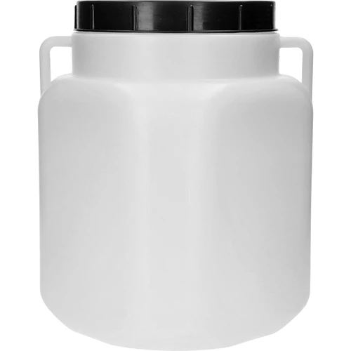Neliömäinen astia 30 L, valkoinen, kahvoilla, Sterk - 2