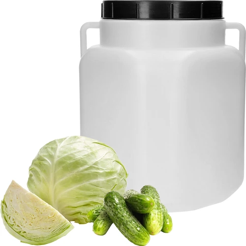 Neliömäinen astia 30 L, valkoinen, kahvoilla, Sterk - 3