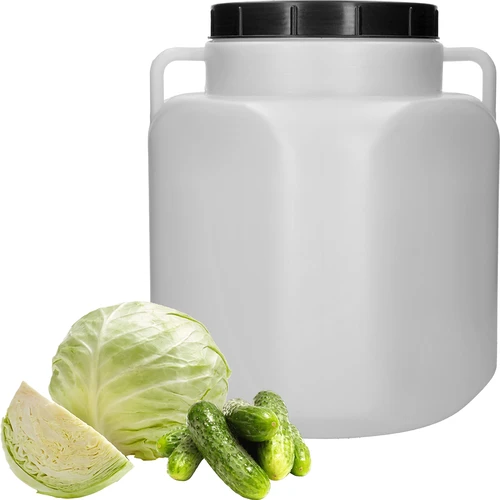 Neliönmuotoinen astia 40 L, valkoinen, kahvallinen, Sterk - 3