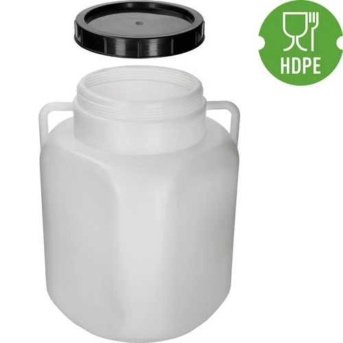 Neliönmuotoinen astia 50 L, valkoinen, kahvallinen 50 L - 4