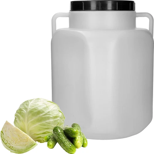 Neliönmuotoinen astia 50 L, valkoinen, kahvallinen 50 L - 3