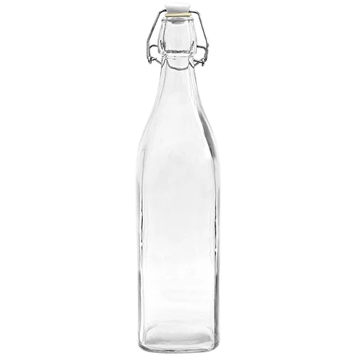 Neliöpullo ilmatiiviillä sulkimella 0,5 L  - 1 