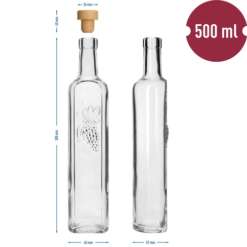 NieWINNA-pullo 500 ml korkilla - 2