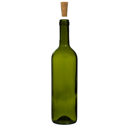 Oliivinvihreä viinipullo 0,75 L - pakkaus 8 kpl - 4