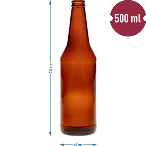 Olutpullo 0,5 L - pakkaus 8 kpl - 4