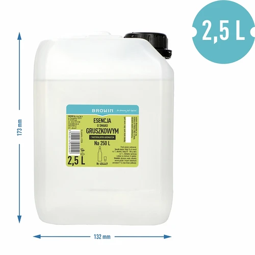 Päärynänmakuinen esanssi, luonnollisella aromilla, 2,5L - 3