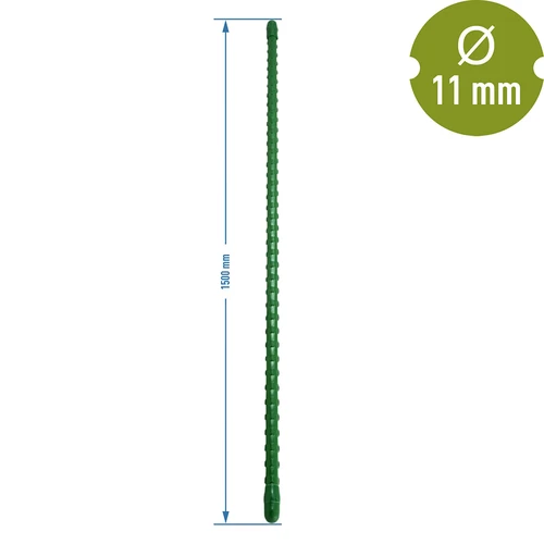 PE-päällystetty terästikku 1,5 m x 11 mm - 2