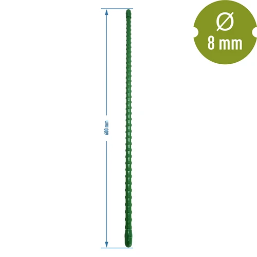 PE-pinnoitettu terästikku 0,6 m x 8 mm - 2