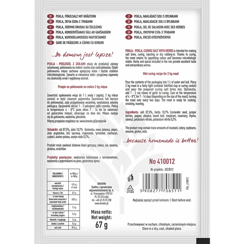 Peklisuola yrteillä "Pekla" - 70 g - 2