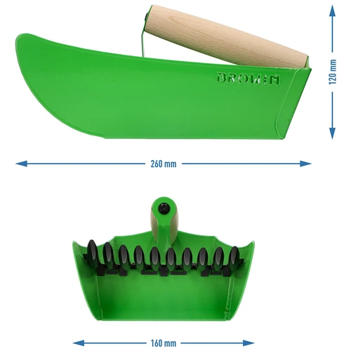 Pienten hedelmien kerääjä, metallinen vihreä - 9