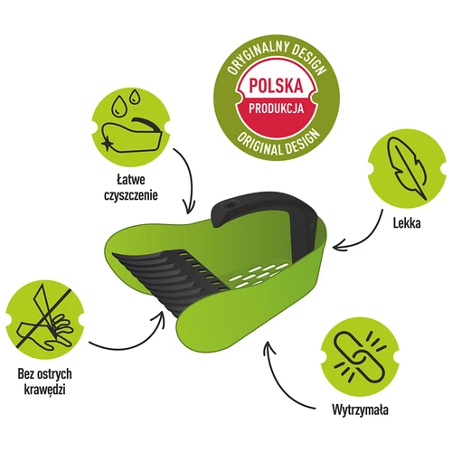 Pienten hedelmien kerääjä, vihreä, muovia - 8