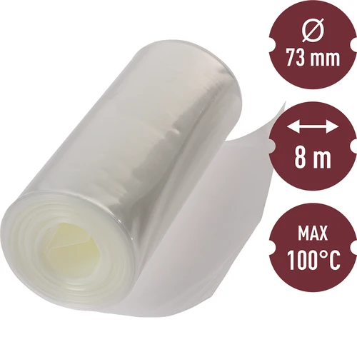 Polyamidinen makkarankuori 8m-fi73mm, 100°C - 2