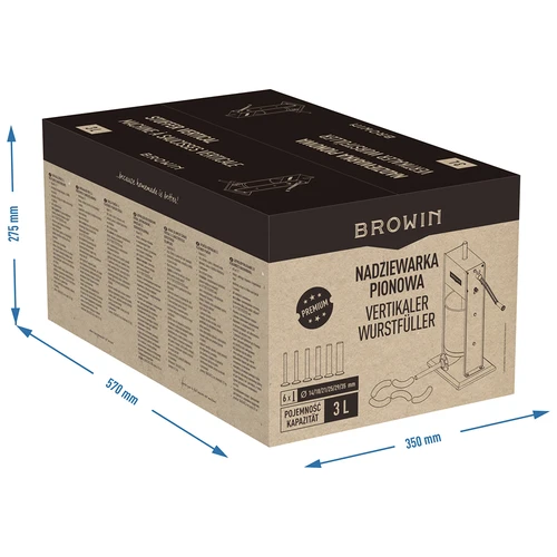 Premium-pystymallinen makkaran täytin 3 l - 13