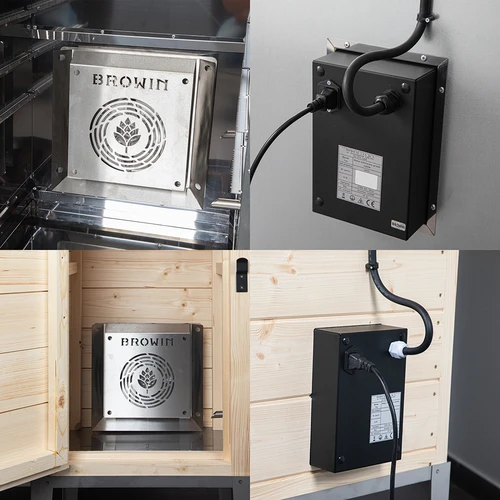 Puhaltimella varustettu lämmitysmoduuli, 1,5 kW - pihasavustimiin - 5