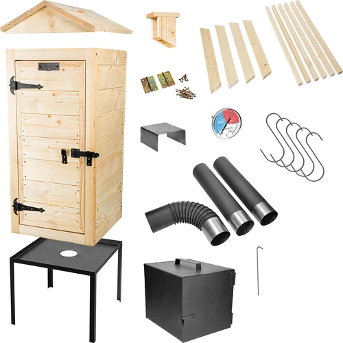 Puinen pihasavustin 100 cm, tulipesällä