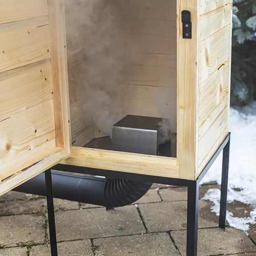 Puinen pihasavustin 100 cm, tulipesällä - 9