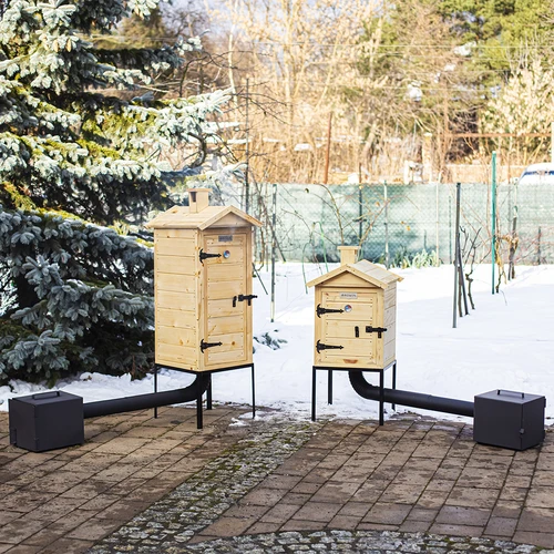 Puinen pihasavustin 100 cm, tulipesällä - 13