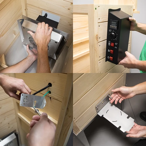 Puinen pihasavustin 200 L – dragON Wood 100E sähköisellä lämmitysmoduulilla ja ohjaimella - 12