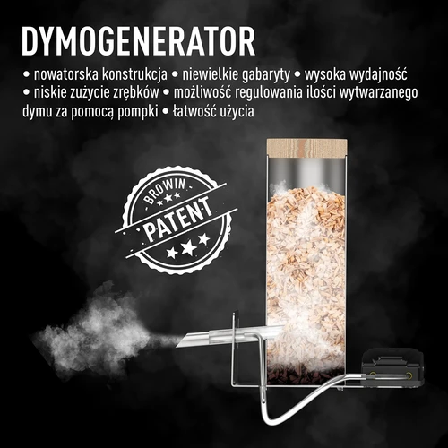 Puinen pihasavustuskaappi 200 L – dragON Wood 100E sähköisellä lämmitysmoduulilla ja ohjaimella - 8