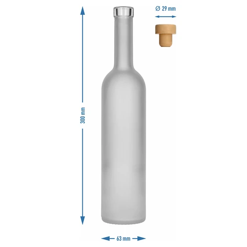 Pullo ”Mrożona” 0,5 l korkilla, 1 kpl - 5