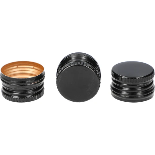 Pullojen kierrekorkki fi 28/18 mm - musta, 8 kpl - 2