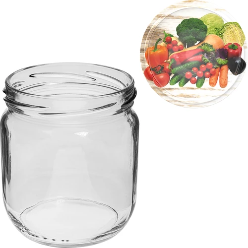 Purkit TO Gurken 425 ml värillisellä kierrekannella fi 82/6 - 6 kpl - 6