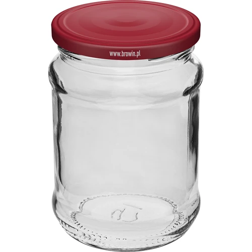 Purkki 250 ml fi66/4 kierrekansi viininpunainen - 6 kpl - 2
