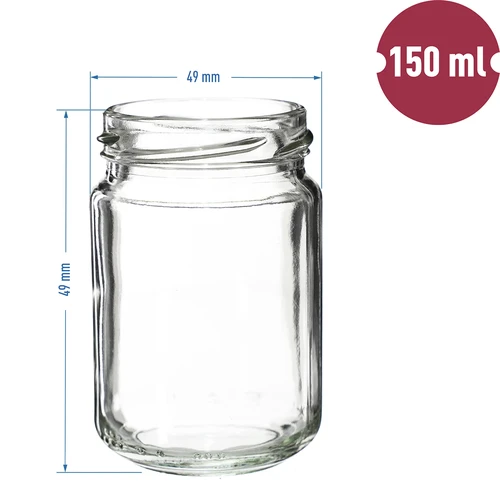 Purkki TO 156 ml värikäs kansi fi 53/4 - 6 kpl - 7