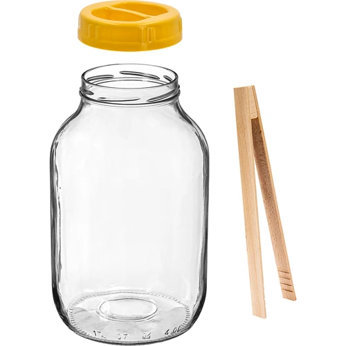 Purkki TO 4 L, pihdit ja muovikansi fi 100, kahvalla - 2