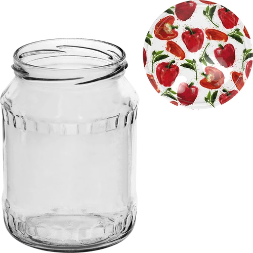 Purkki TO 720 ml värillisellä kannella fi 82/6 - 6 kpl - 11
