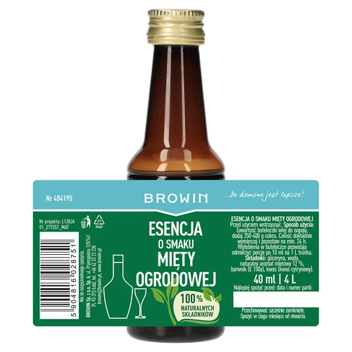 Puutarhamintun makuesanssi, riittää 4 litraan, 40 ml - 4