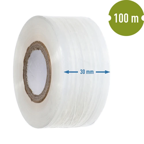 Puutarhan rokotusteippi, läpinäkyvä, 100 m x 3 cm - 3