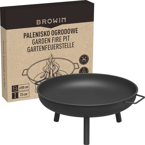 Puutarhan tulikulho Ø58 cm, pyöreä kulhomalli - 8