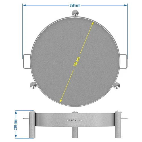 Puutarhatulisija ø 70 cm hitsattu - 10