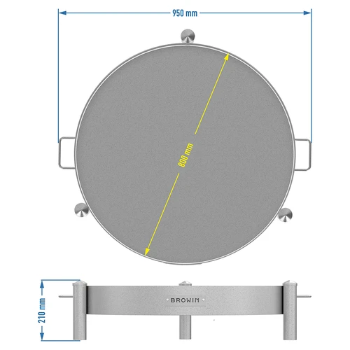 Puutarhatulisija ø 80 cm hitsattu - 10