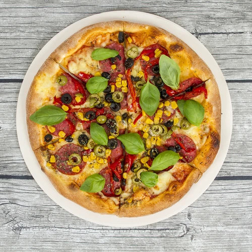 Pyöreä pizzakivi, valmistettu kordieriitista, halkaisija 33 cm - 17