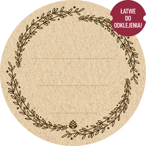 Pyöreät tarrat fi 66,5mm kansille/purkeille - 20kpl  - 1 