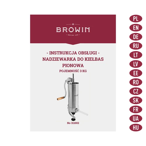 Pystymallinen makkaratäytin 3 kg - 8